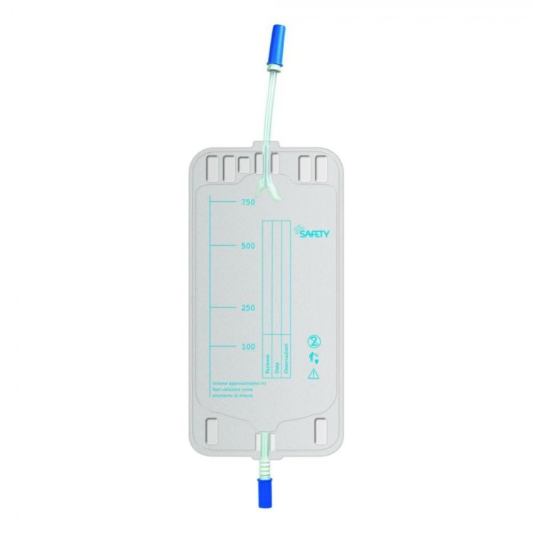 Safety Sacca di Drenaggio Gamba per Incontinenza 750ml, 10 Pezzi