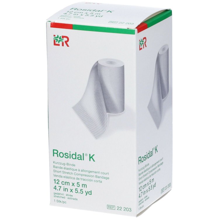 Lohmann & rauscher Rosidal K Benda Elastica Forte Compressione Color Pelle 12cm x 5m