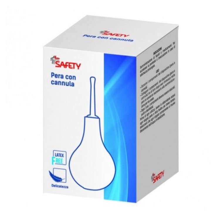 Safety Pera con Cannula 10 Capacità 365cc Dispositivo Medico Safety Pera con Cannula 10 Capacità 365cc Dispositivo Medico