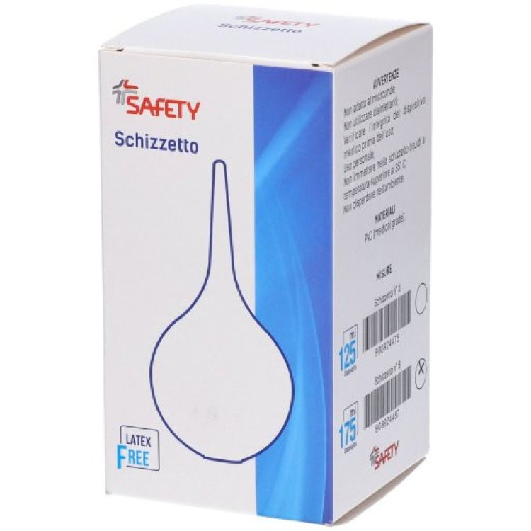 Safety Schizzetto in Gomma Misura 8 da 175 ml per Irrigazioni Intestinali Safety Schizzetto in Gomma Misura 8 da 175 ml per Irrigazioni Intestinali