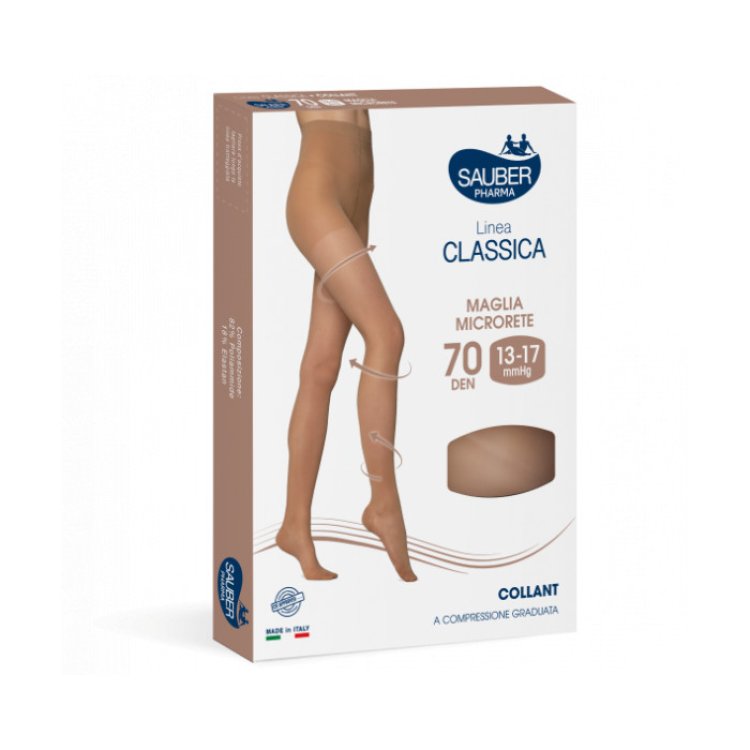 Sauber Linea Classica Collant 70 Denari Medio Taglia 3