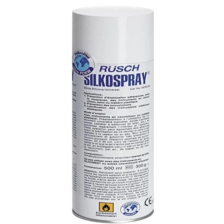 Teleflex Medical Silkospray Lubrificante Catetere Previene Incrostazioni 500ml