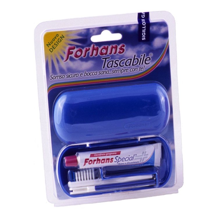 Forhans Special Kit Viaggio Tascabile Spazzolino e Dentifricio Colori Assortiti