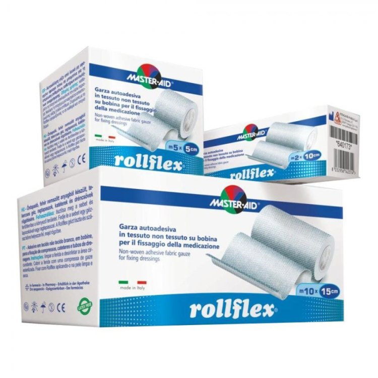 Master Aid Rollflex Cerotto Garza Autoadesiva Ipoallergenica 2m x 10cm