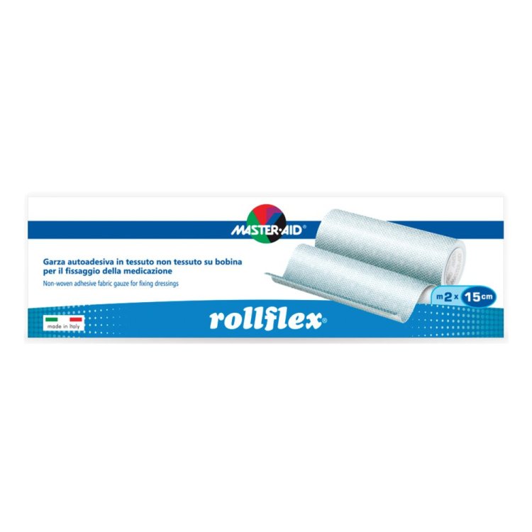 Master Aid Rollflex Garza Autoadesiva Ipoallergenica per Medicazioni 2m x 15cm