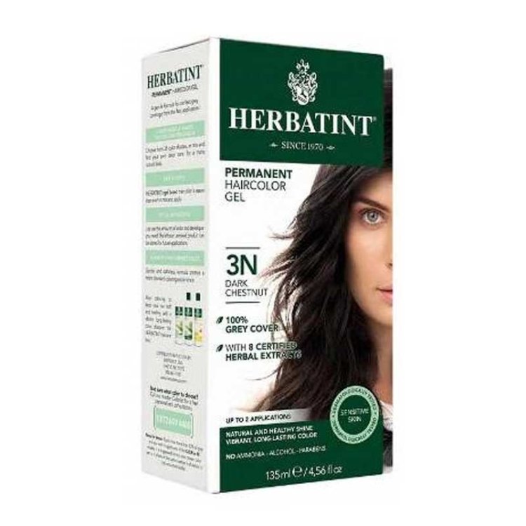 Herbatint 3N Castano Scuro Colorazione Permanente con Estratti Vegetali 150 ml