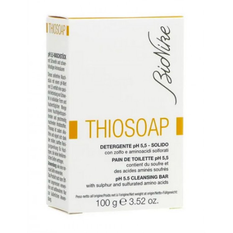 Bionike Thiosoap Sapone Solido allo Zolfo Purificante Pelli Grasse pH 5.5