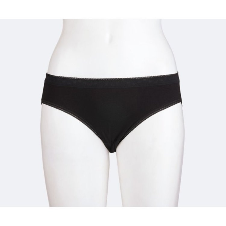 Farmacare Mutandina Igienica Bassa Nero Taglia 6 in Cotone 100%