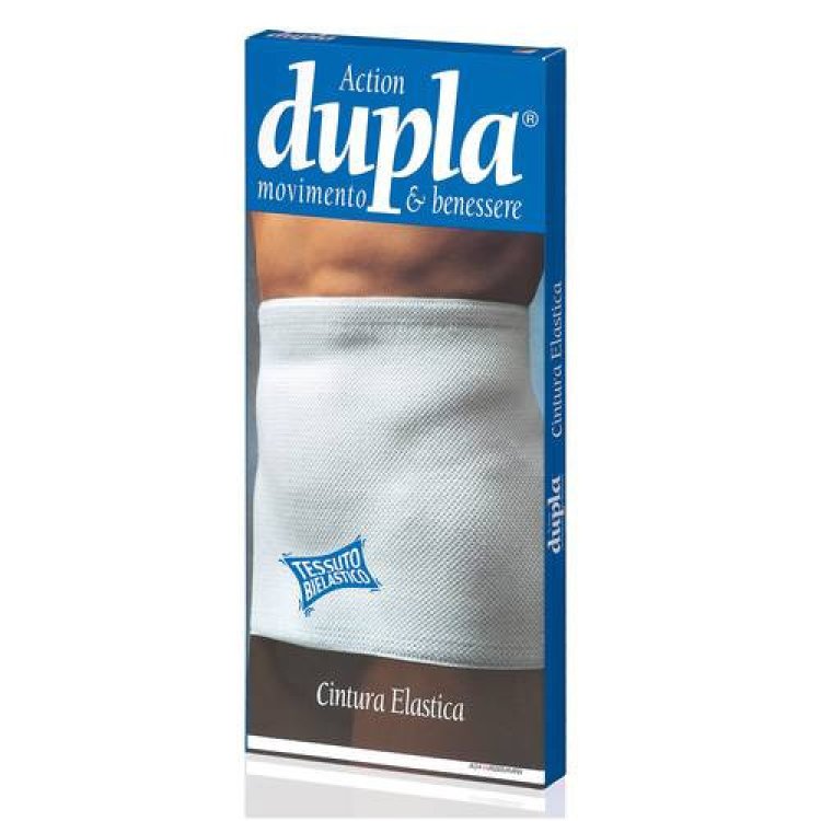Dupla Cintura Elastica Bianca Misura 3 per Supporto Lombare