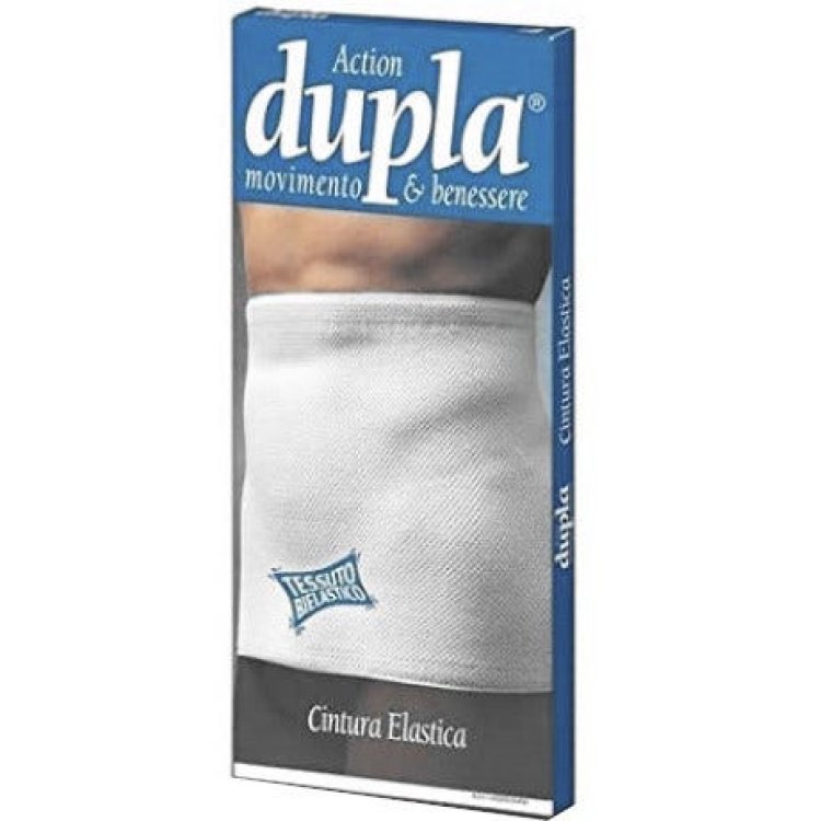 Dupla Cintura Elastica Bianca Misura 5 per Sostegno Lombare