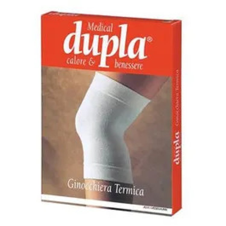 Dupla Ginocchiera Termica Ortopedica Bianca Taglia M Dupla Ginocchiera Termica Ortopedica Bianca Taglia M