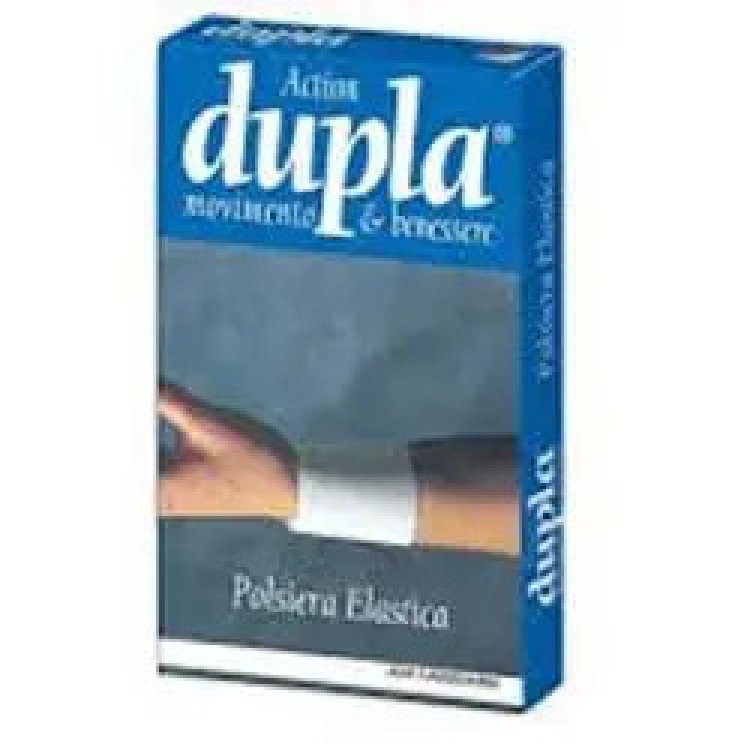 Dupla Polsiera Elastica Bianca Taglia L per Sostegno