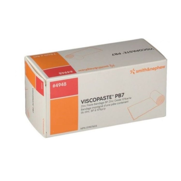 Smith & Nephew Viscopaste PB7 Benda Ossido Zinco 600x7,5cm per Ulcere Varicose