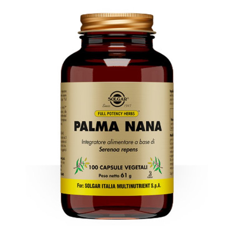 Solgar Palma Nana Integratore per Prostata e Vie Urinarie 100 Capsule Solgar Palma Nana Integratore per Prostata e Vie Urinarie 100 Capsule