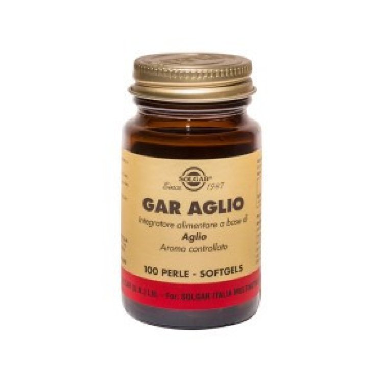 Solgar Gar Aglio Integratore Alimentare in Perle per Benessere Vie Respiratorie, 100 Softgels