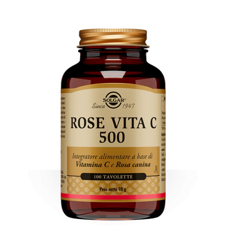 Solgar Rose Vita C 500 Integratore per Sistema Immunitario - 100 Tavolette Solgar Rose Vita C 500 Integratore per Sistema Immunitario - 100 Tavolette