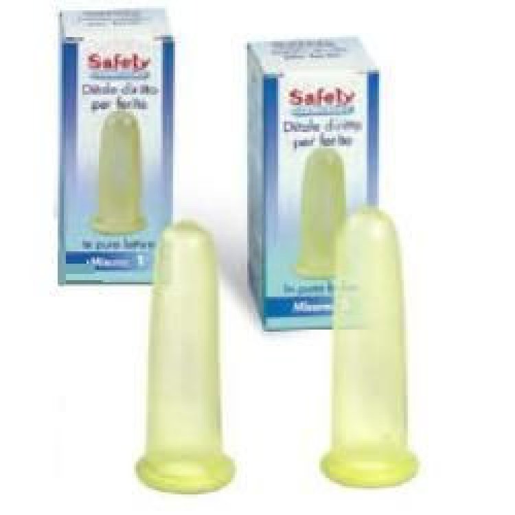 Safety Ditale Retto in Lattice Taglia 6 per Protezione Medicazioni