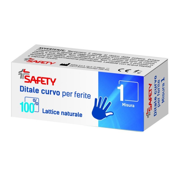Safety Ditale Curvo Lattice Misura 6 per Protezione Ferite