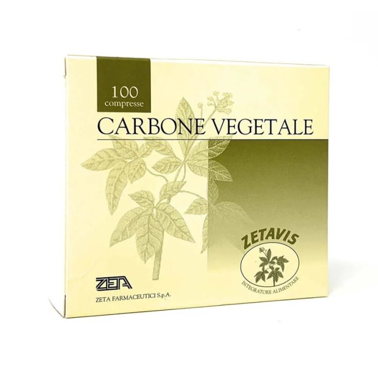 Zeta Farmaceutici Zetavis Carbone Vegetale Integratore Digestivo 100 Compresse