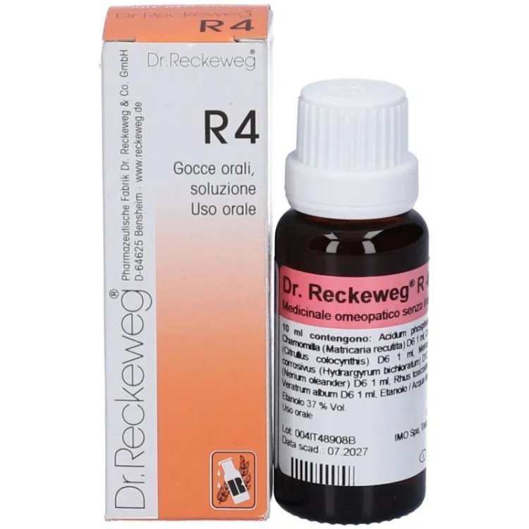 Dr. Reckeweg R4 Gocce Omeopatiche per Problemi Gastrointestinali 22ml Dr. Reckeweg R4 Gocce Omeopatiche per Problemi Gastrointestinali 22ml