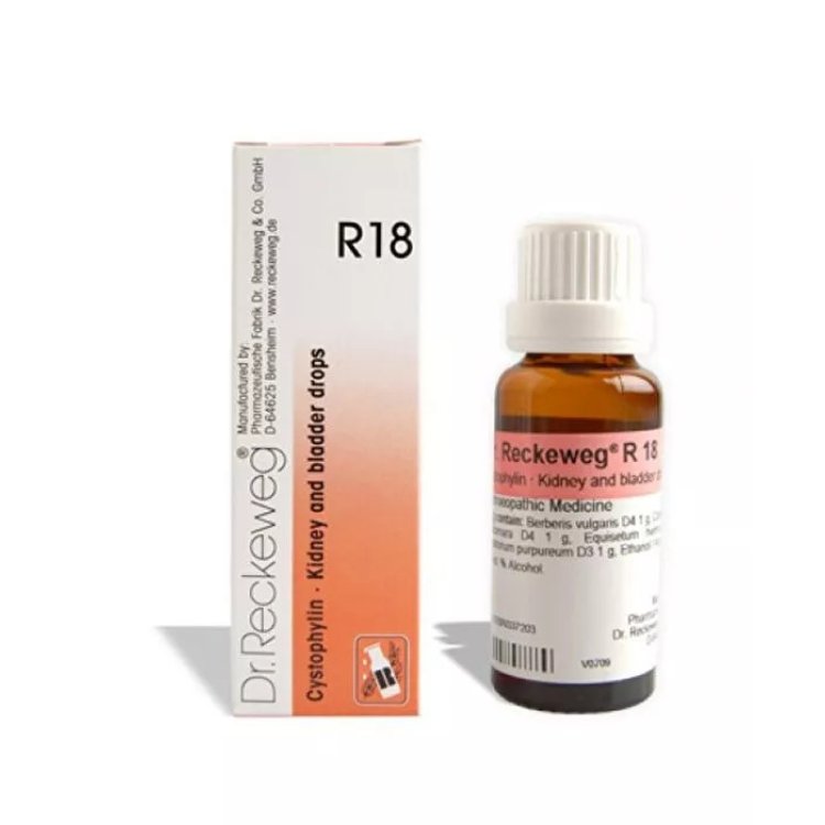 Dr. Reckeweg R18 Gocce per Infiammazioni Vie Urinarie 22 ml Dr. Reckeweg R18 Gocce per Infiammazioni Vie Urinarie 22 ml