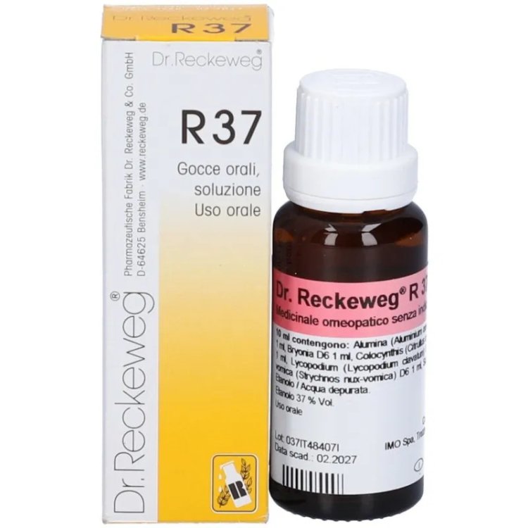 Dr. Reckeweg R37 Gocce Omeopatiche per Coliche e Problemi Intestinali 22 ml
