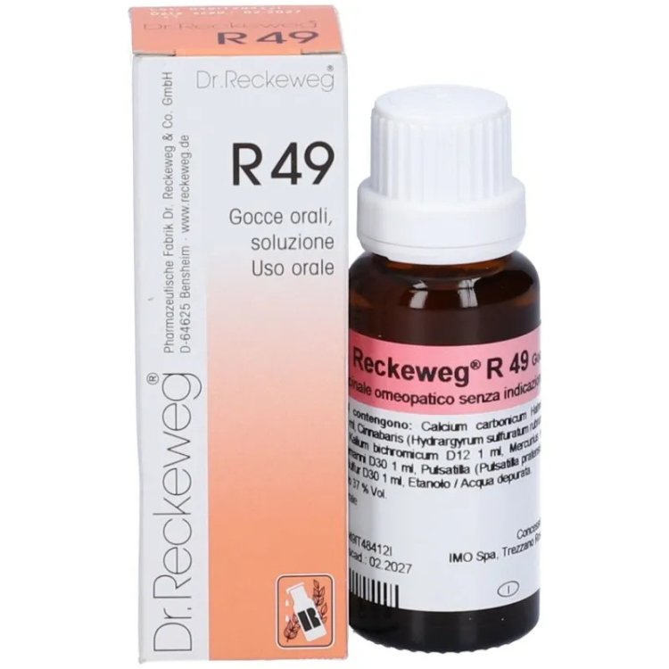 Dr. Reckeweg R49 Gocce Omeopatiche per Riniti e Sinusiti 22ml