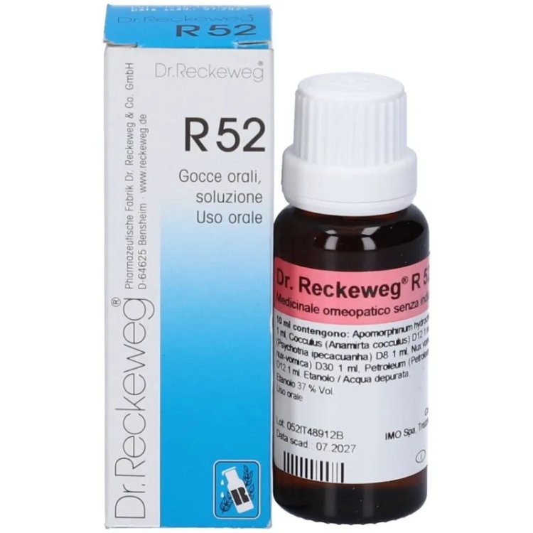 Dr. Reckeweg R52 Gocce Orali Antiemetico 22ml