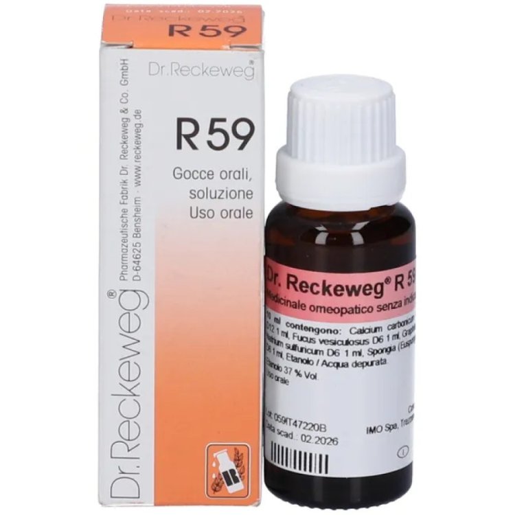Dr. Reckeweg R59 Gocce Omeopatiche per Obesit&agrave; e Gozzo 22ml