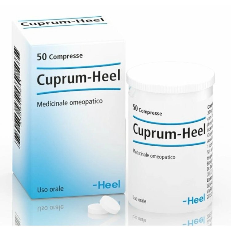 Guna Heel Cuprum Medicinale Omeopatico per Dolori e Spasmi 50 Compresse