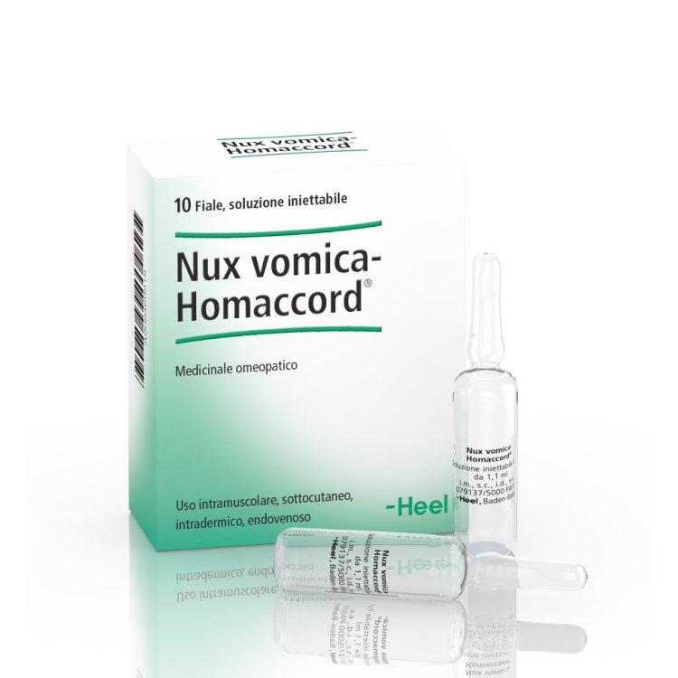 Guna Nux Vomica Homaccord Fiale per Bruciore di Stomaco - 10 Fiale Guna Nux Vomica Homaccord Fiale per Bruciore di Stomaco - 10 Fiale