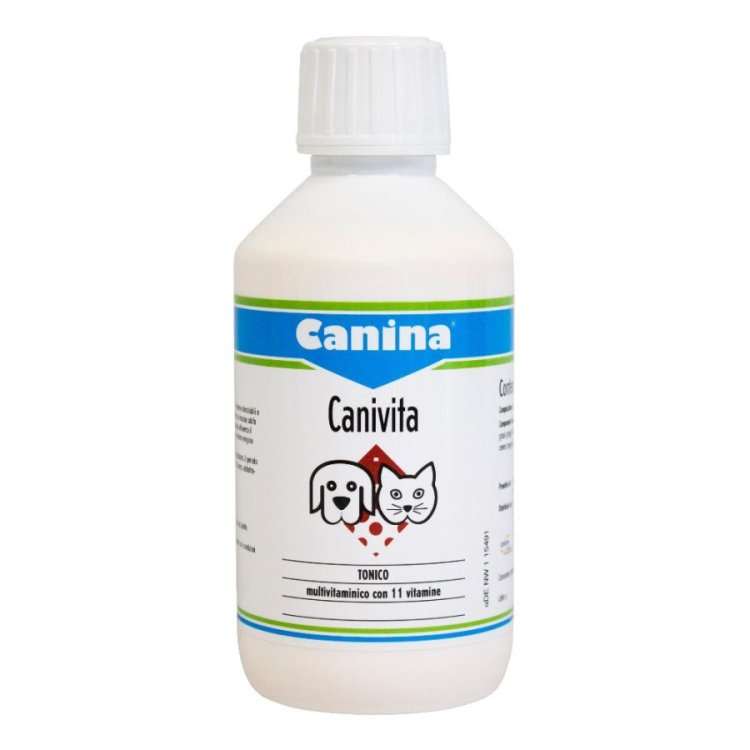 Canina Pharma Canivita Multivitaminico Sciroppo per Cani e Gatti 250ml
