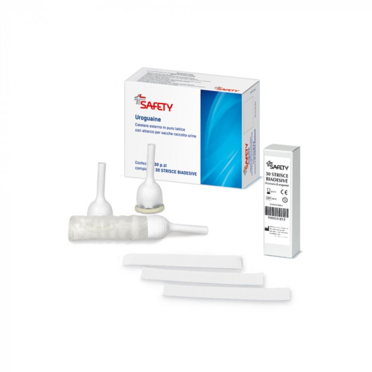 Safety Uroguaina Catetere Esterno 30 mm per Incontinenza - 30 Pezzi