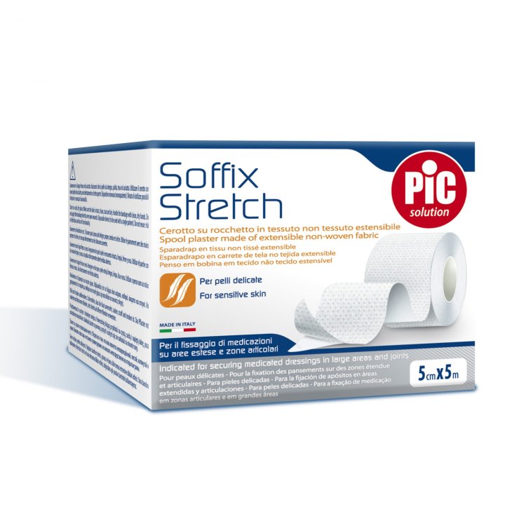 Pic Soffix Stretch Cerotto in Rotolo TNT Ipoallergenico Traspirante 10cm x 10m