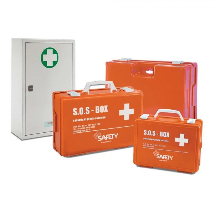 Safety Cassetta Pronto Soccorso Vuota Metallica 46x30x14 cm