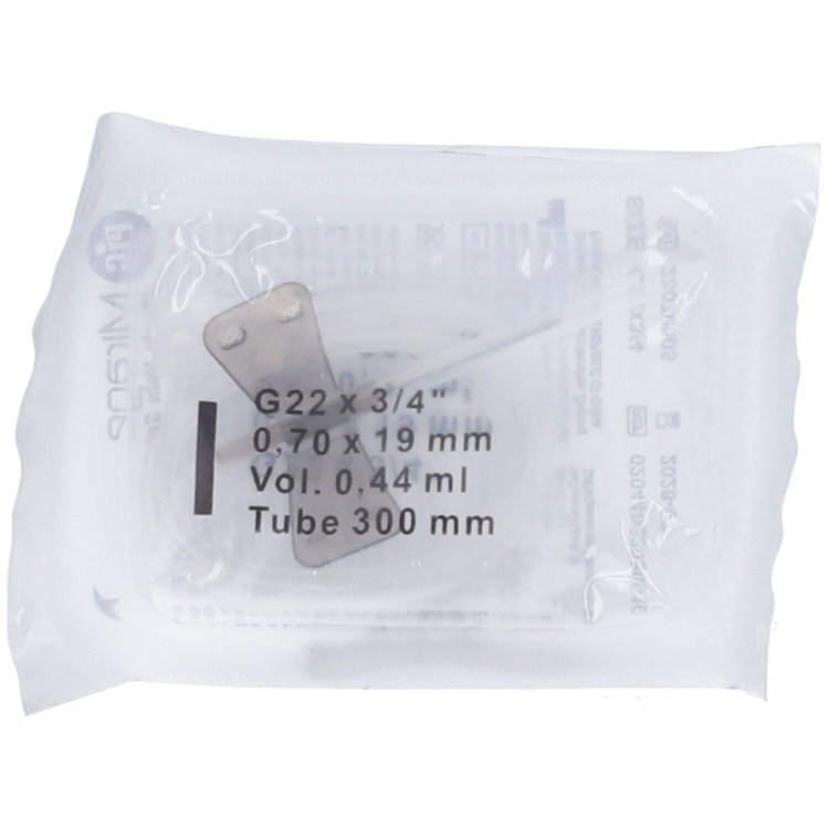 Pic Mirage Ago Microperfusore G22 20mm Sterile Monouso per Accesso Venoso