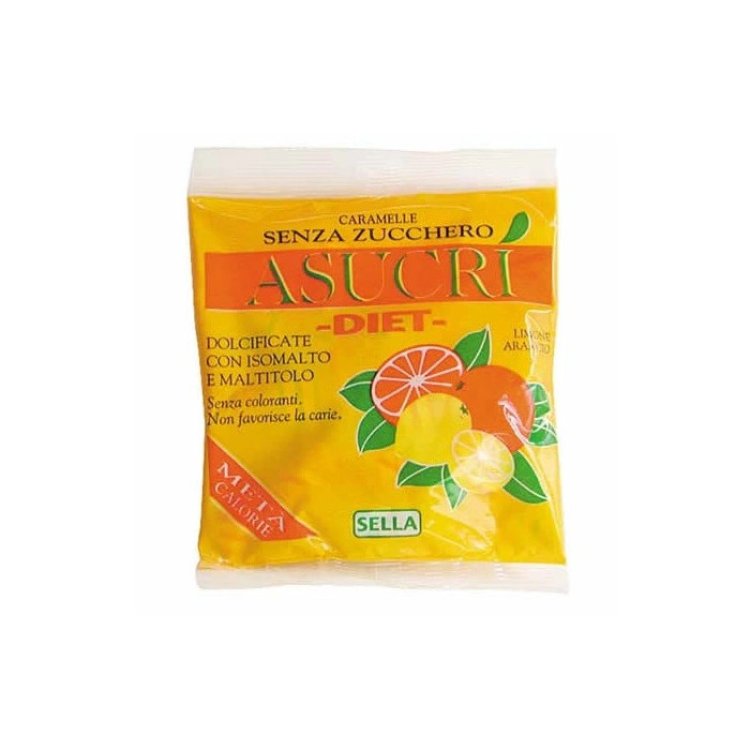 Sella Asucri Caramelle Arancia e Limone Senza Zucchero 40g