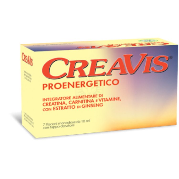 Creavis Integratore Alimentare Creatina Carnitina e Vitamine, 7 Flaconcini