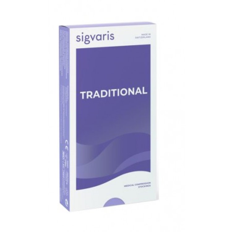 Sigvaris 504 CCL3 Gambaletto Traditional Lungo Punta Aperta Beige L Sigvaris 504 CCL3 Gambaletto Traditional Lungo Punta Aperta Beige L