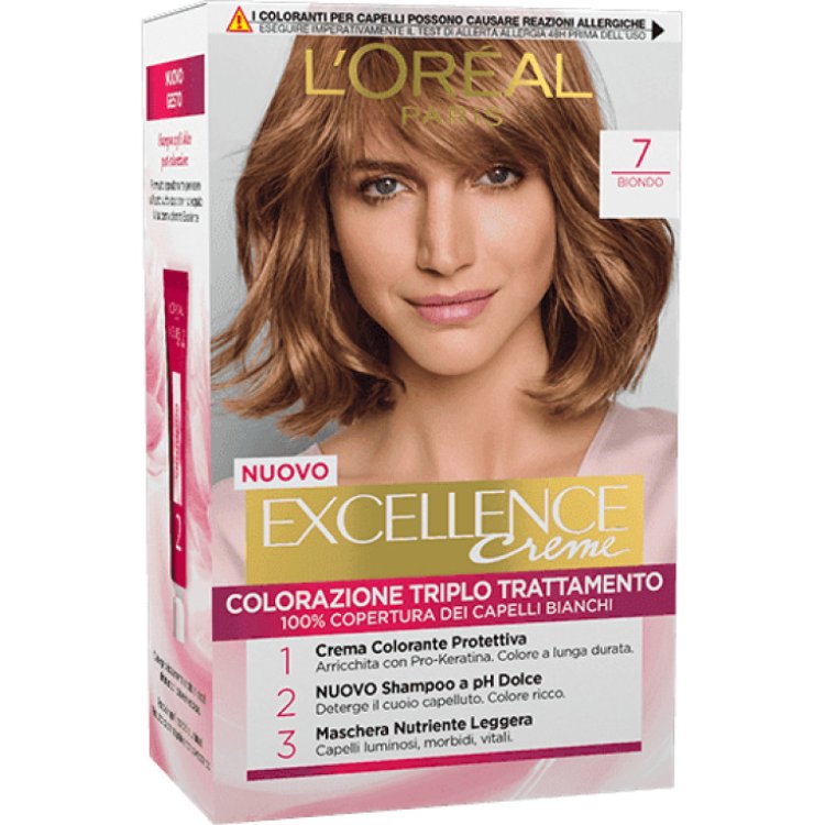 L'Oréal Paris Excellence Crème 7 Biondo Colorazione Permanente L'Oréal Paris Excellence Crème 7 Biondo Colorazione Permanente