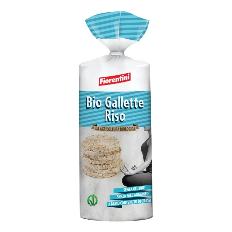 Fiorentini Gallette di Riso Bio 120g, Senza Glutine e a Basso Contenuto di Grassi