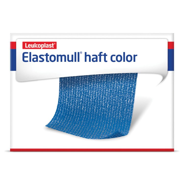 Elastomull Haft Benda Elastica Autoadesiva Blu 8x400 cm