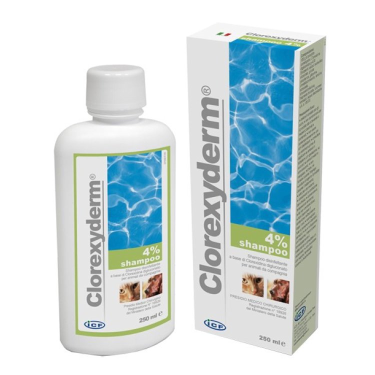Clorexyderm Shampoo Disinfettante Cani e Gatti con Clorexidina 4% 250ml Clorexyderm Shampoo Disinfettante Cani e Gatti con Clorexidina 4% 250ml
