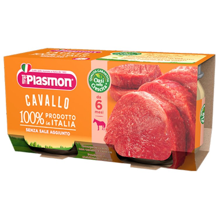 Plasmon Omogeneizzato Carne di Cavallo dal 6 Mese Senza Sale Aggiunto 2x80g