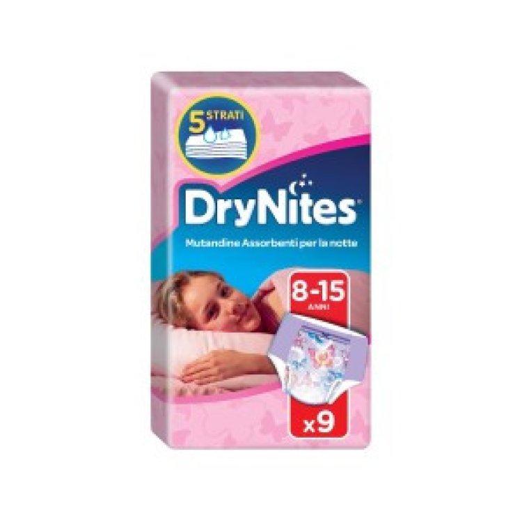 Huggies DryNites Mutandine Assorbenti Girl Taglia L 27-57kg Huggies DryNites Mutandine Assorbenti Girl Taglia L 27-57kg