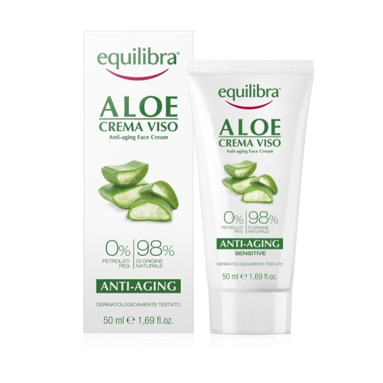 Equilibra Aloe Crema Viso Anti-Et&agrave; Idrata Lenisce 50ml