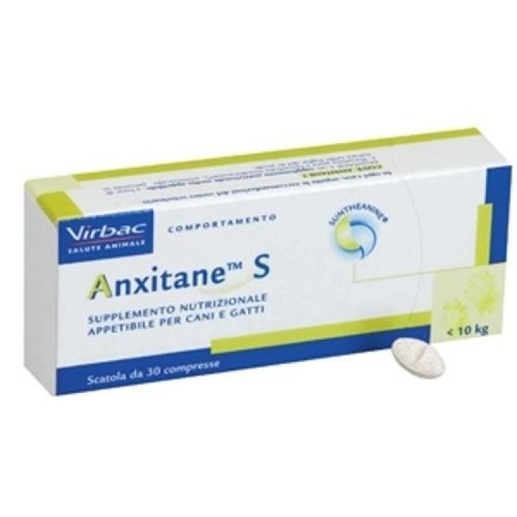 Virbac Anxitane S Integratore per Cani per Disturbi Comportamentali - 30 Compresse