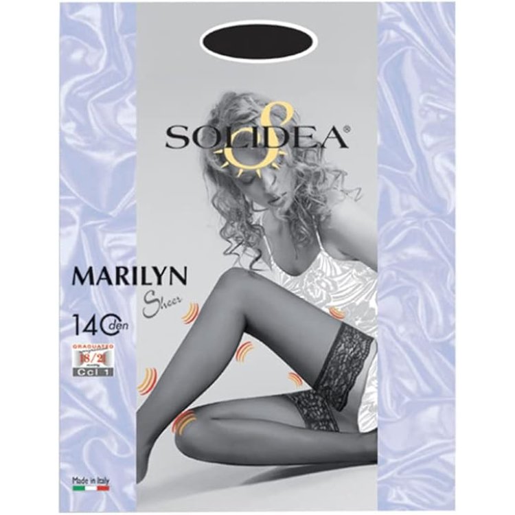 Solidea Marilyn 140 Bronze Calze Autoreggenti Compressione 18-21 mmHg Taglia ML Solidea Marilyn 140 Bronze Calze Autoreggenti Compressione 18-21 mmHg Taglia ML
