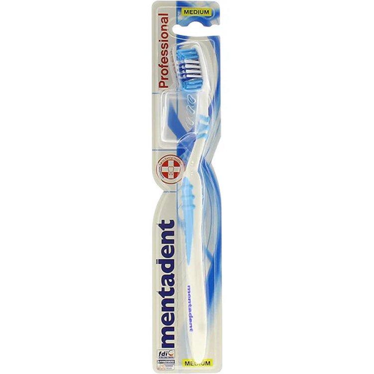 Mentadent Spazzolino Professionale Setole Incrociate per Pulizia Denti
