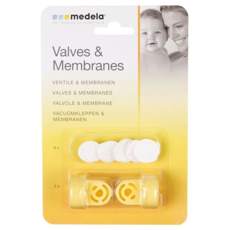 Medela Valvole e Membrane di Ricambio per Tiralatte Elettrici e Manuali - 6pz Medela Valvole e Membrane di Ricambio per Tiralatte Elettrici e Manuali - 6pz